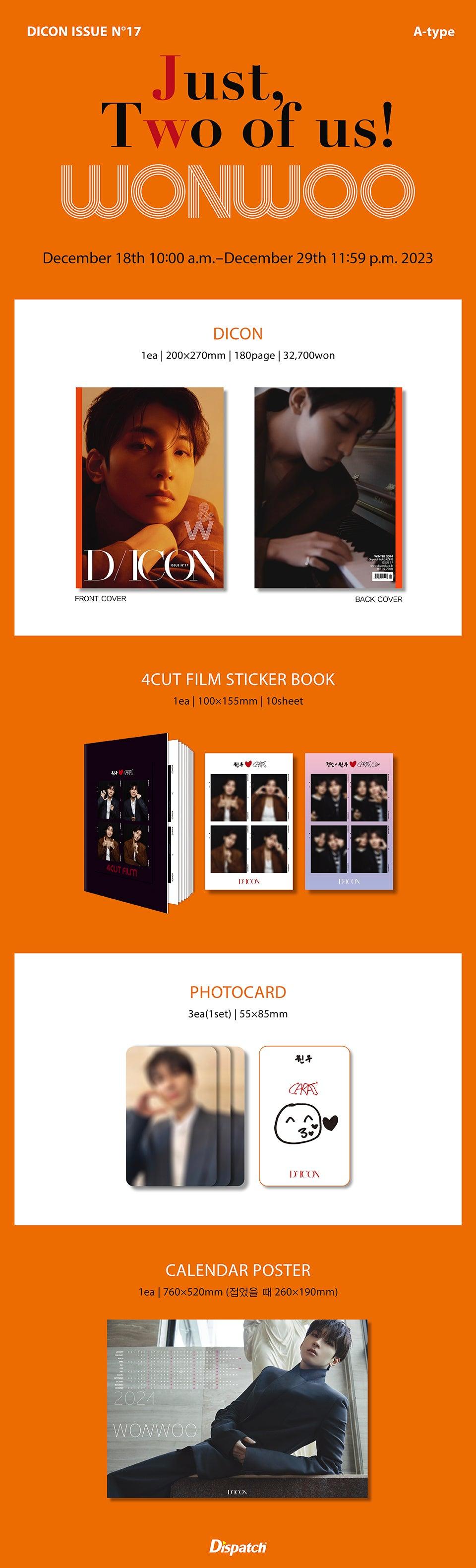 SEVENTEEN – DICON ISSUE N°17 JEONGHAN, WONWOO : Just, Two of us! (WONWOO) - KKANG