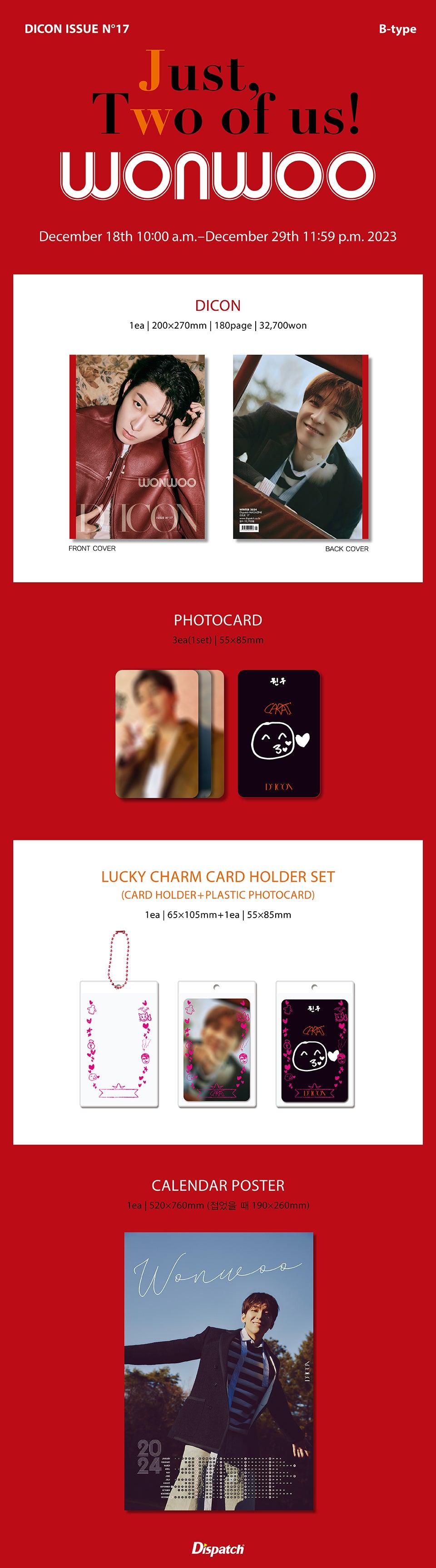 SEVENTEEN – DICON ISSUE N°17 JEONGHAN, WONWOO : Just, Two of us! (WONWOO) - KKANG