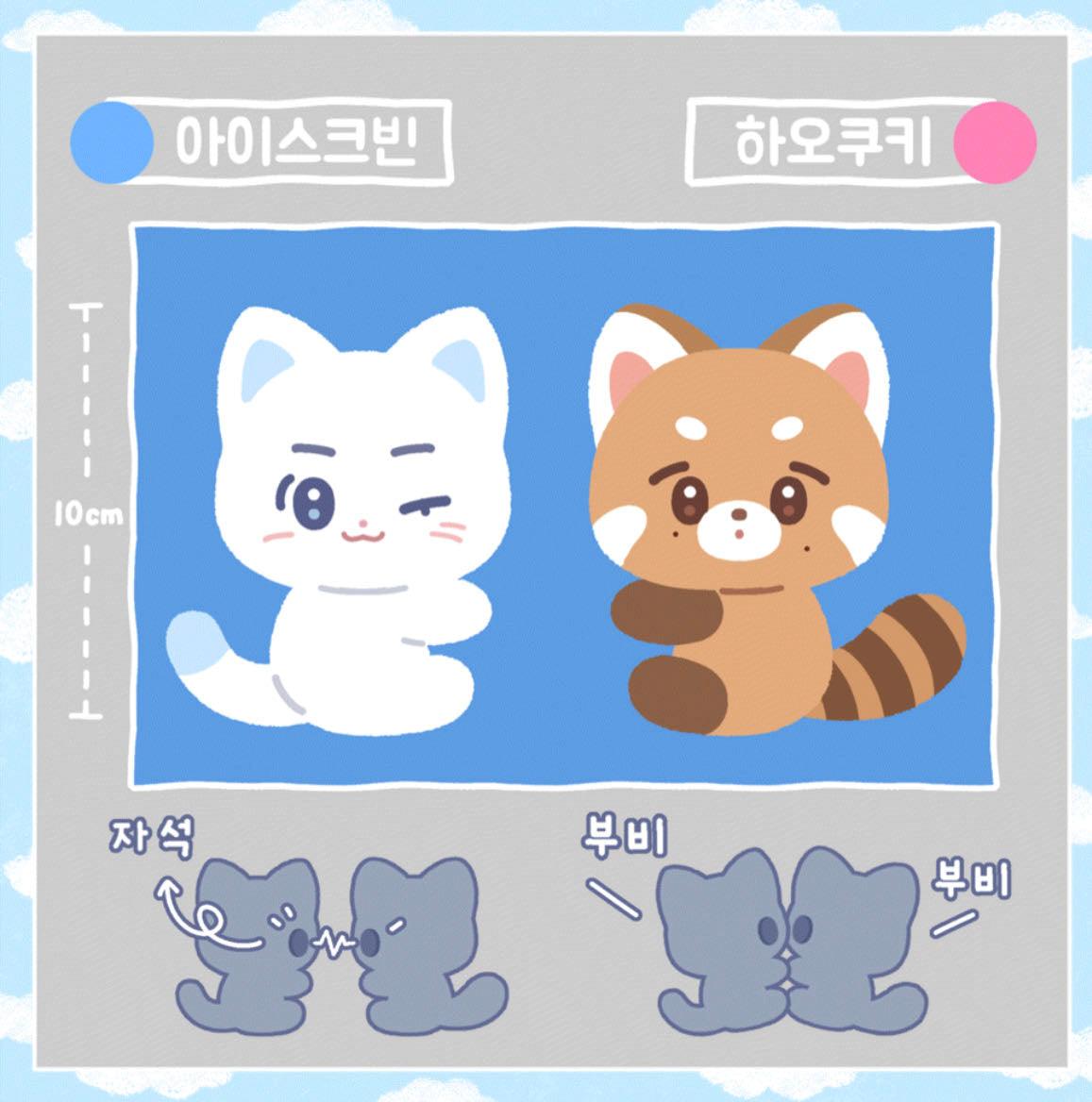 ZB1 SUNG HANBIN&ZHANG HAO 10cm Plush Doll - KKANG