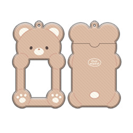 Beige Bear Photocard Holder