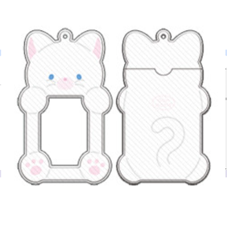 White Cat Photocard Holder