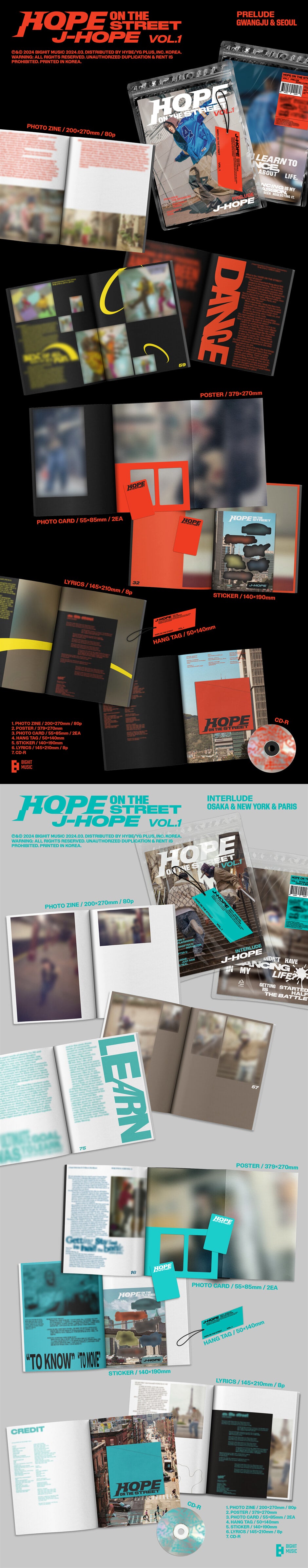 j-hope – HOPE ON THE STREET VOL.1 (Random) + Weverse Gift