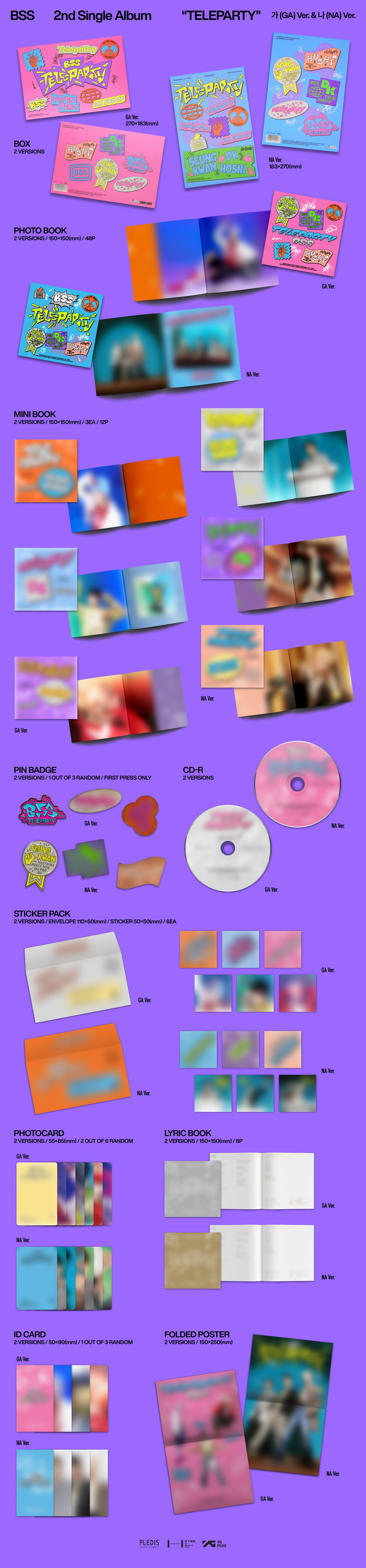 BSS 2nd Single Album – TELEPARTY (Random)