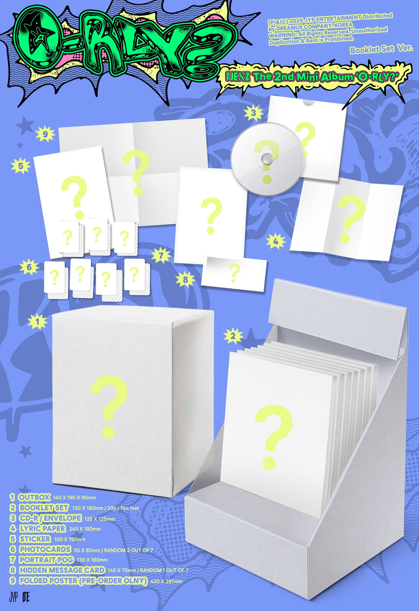 NEXZ The 2nd Mini Album – O-RLY? (Booklet Set Ver.)