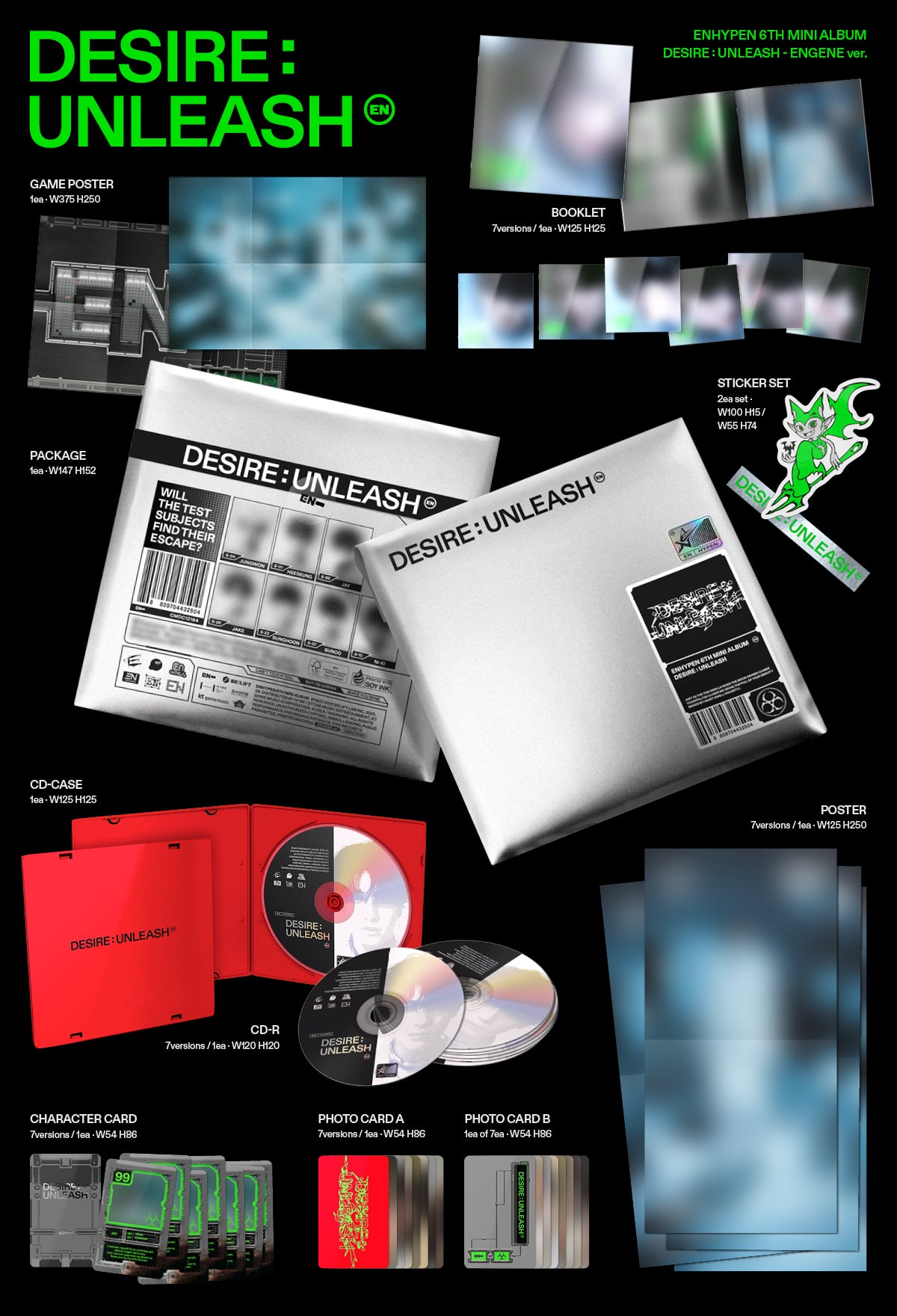 ENHYPEN – DESIRE : UNLEASH (ENGENE Ver.) (Random) + Weverse Gift