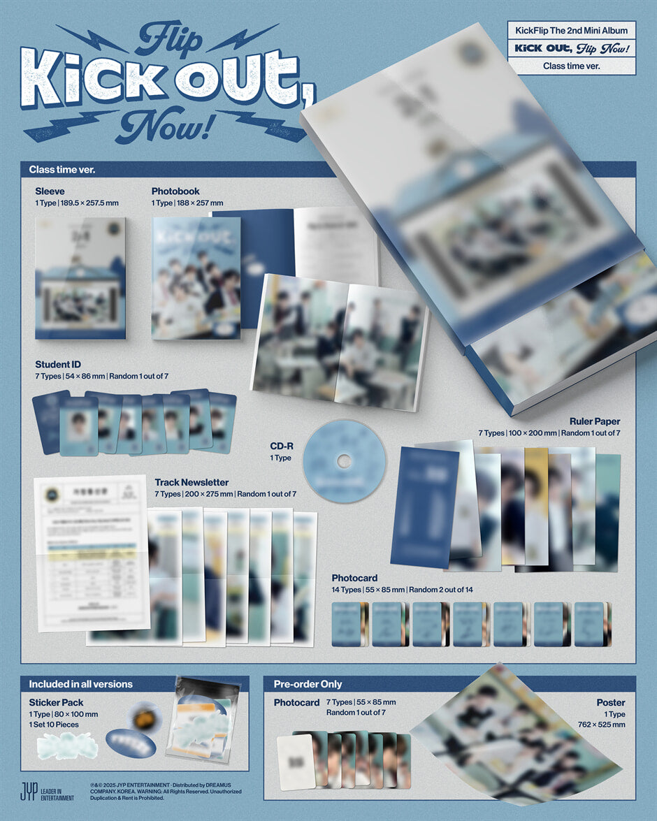 KickFlip 2nd Mini Album – Kick Out, Flip Now! (Random)