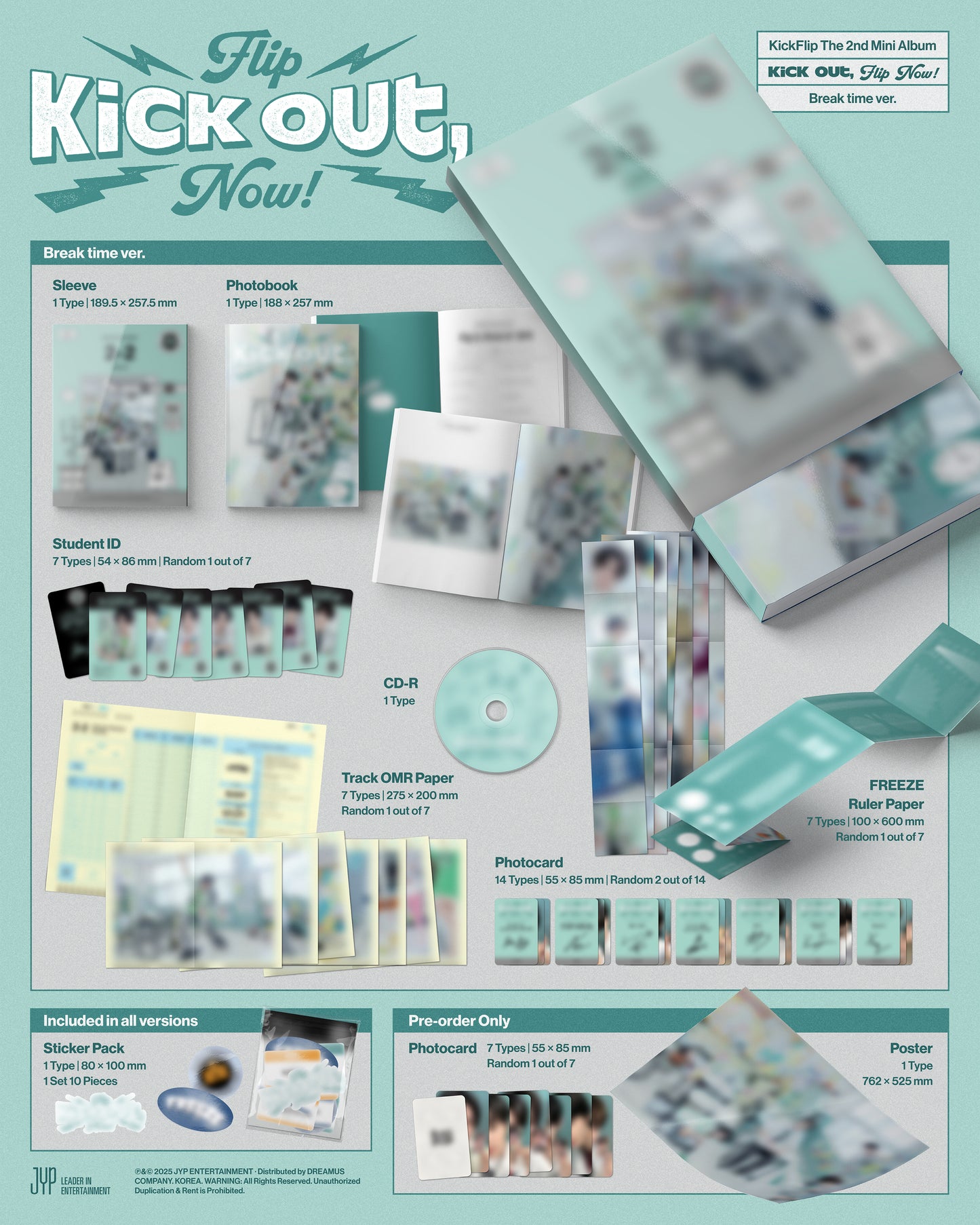 KickFlip 2nd Mini Album – Kick Out, Flip Now! (Random)