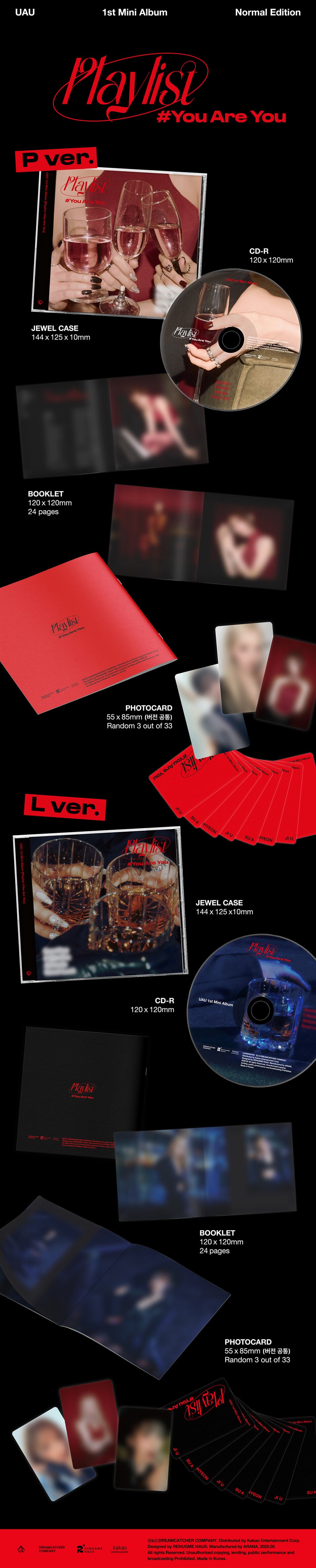 UAU 1st Mini Album – Playlist #You Are You (Normal Edition) (Random)