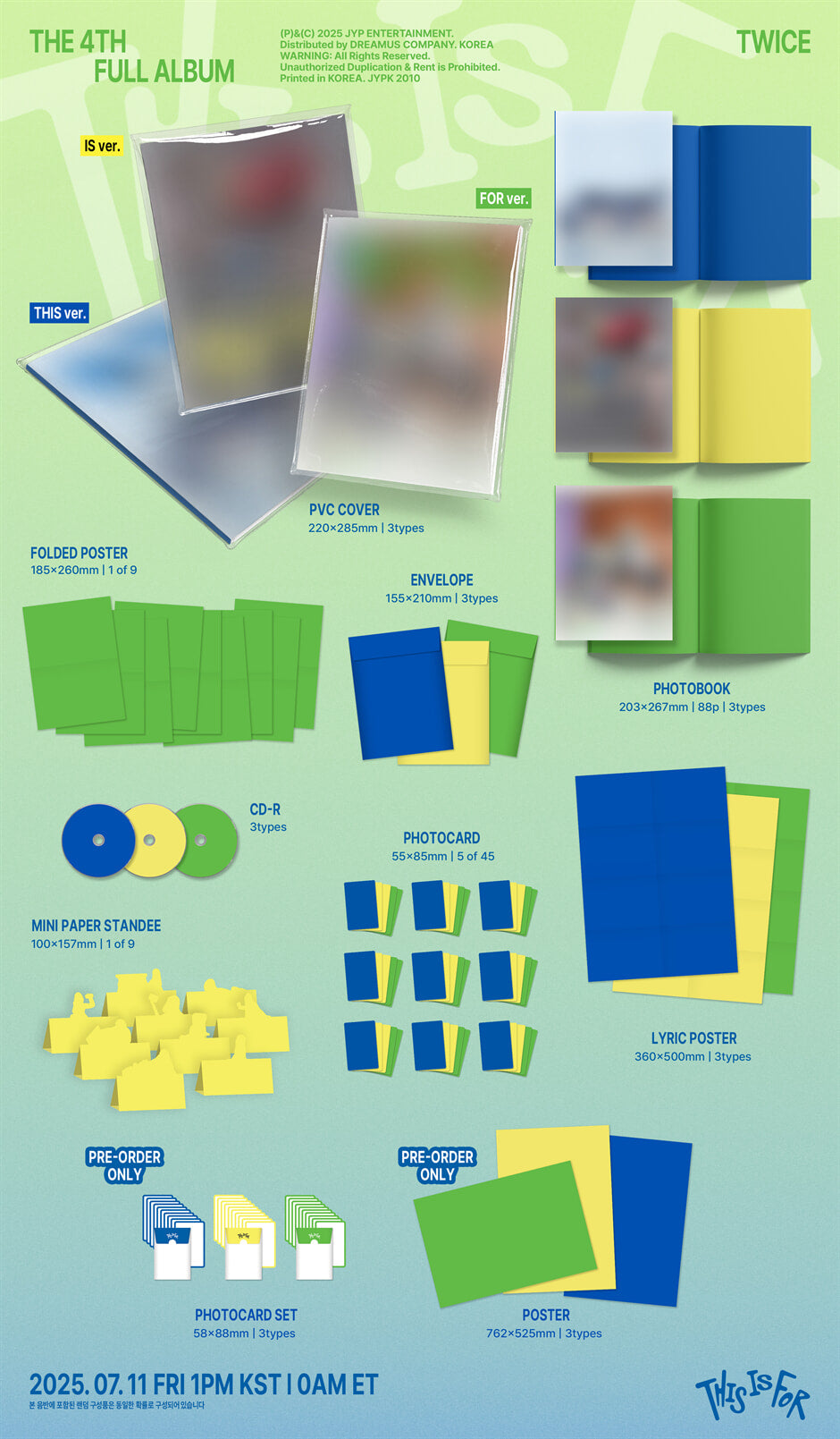 TWICE 4TH FULL ALBUM – THIS IS FOR (Random) + KKANG Benefit