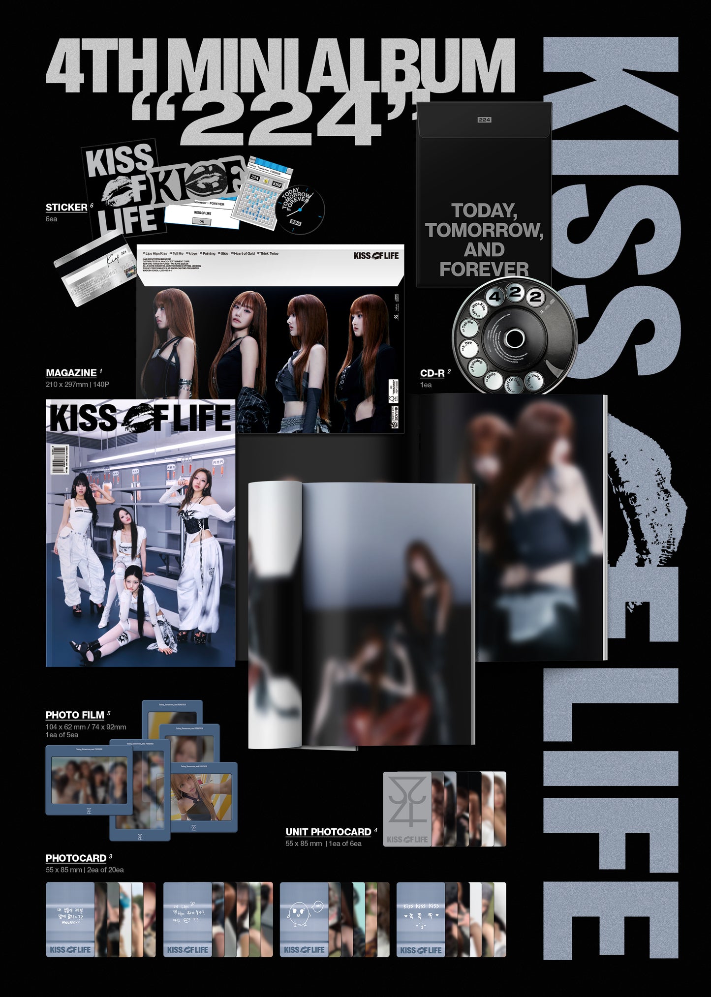 KISS OF LIFE 4th Mini Album – 224 (Magazine Ver.)
