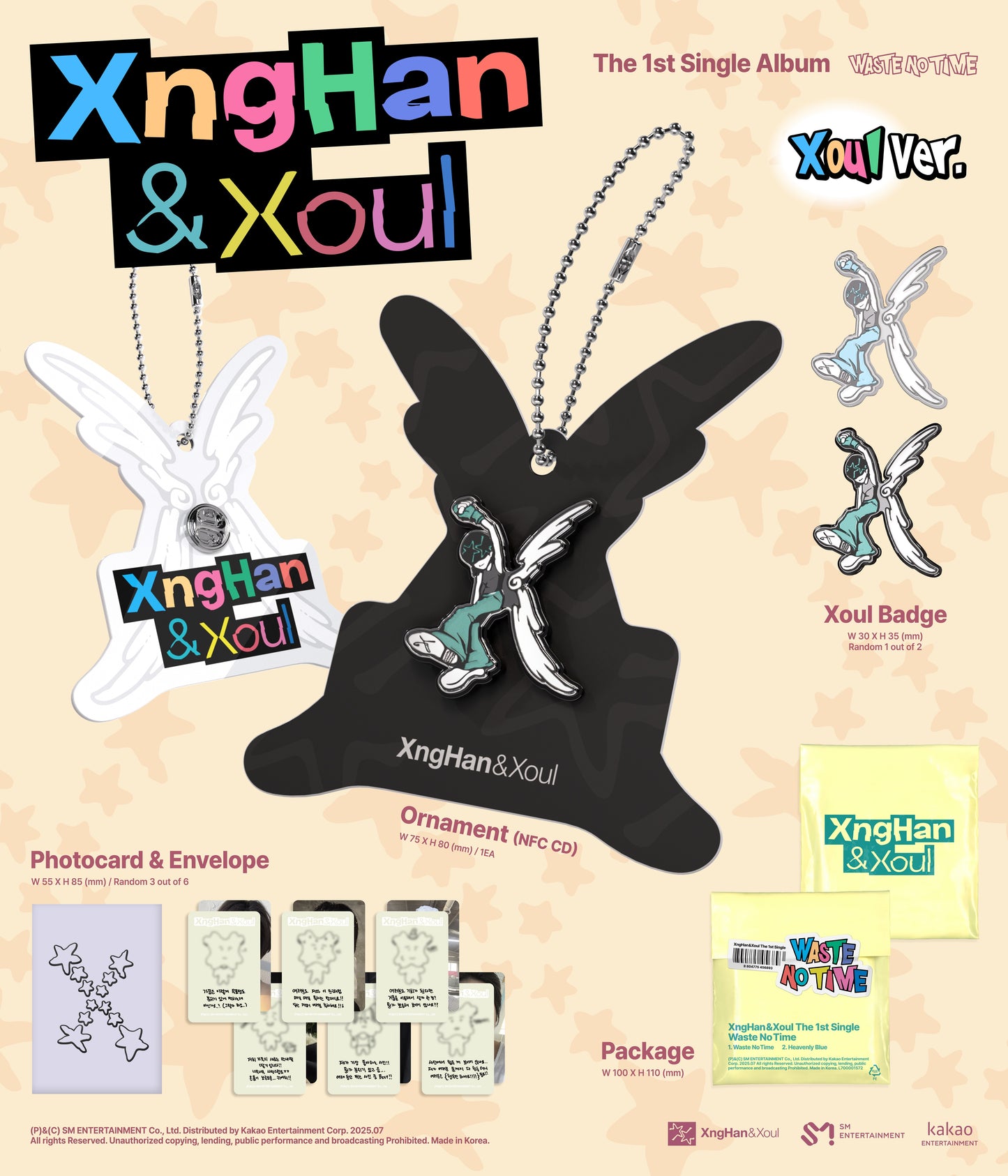 XngHan&Xoul 1st Single – Waste No Time (Xoul Ver.) (Smart Album) (Random)