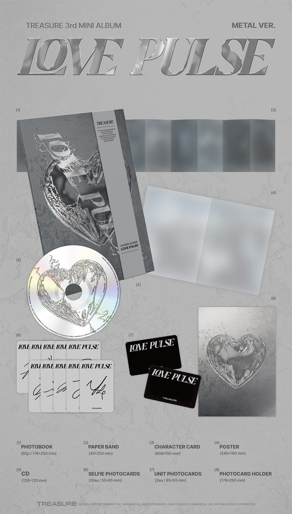 TREASURE 3rd MINI ALBUM – LOVE PULSE (Random)