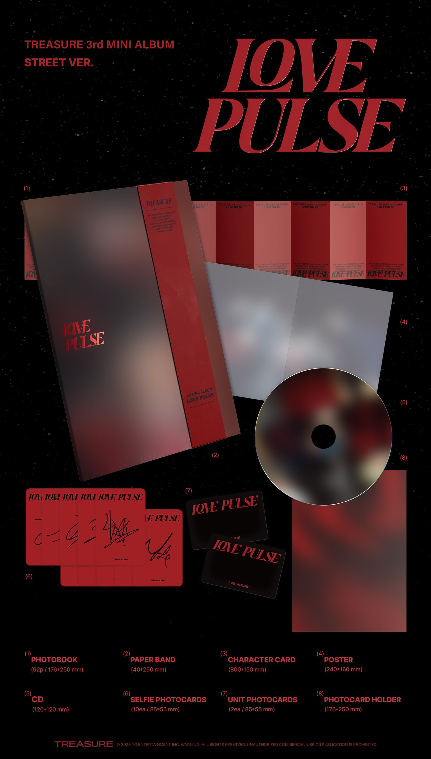 TREASURE 3rd MINI ALBUM – LOVE PULSE (Random)