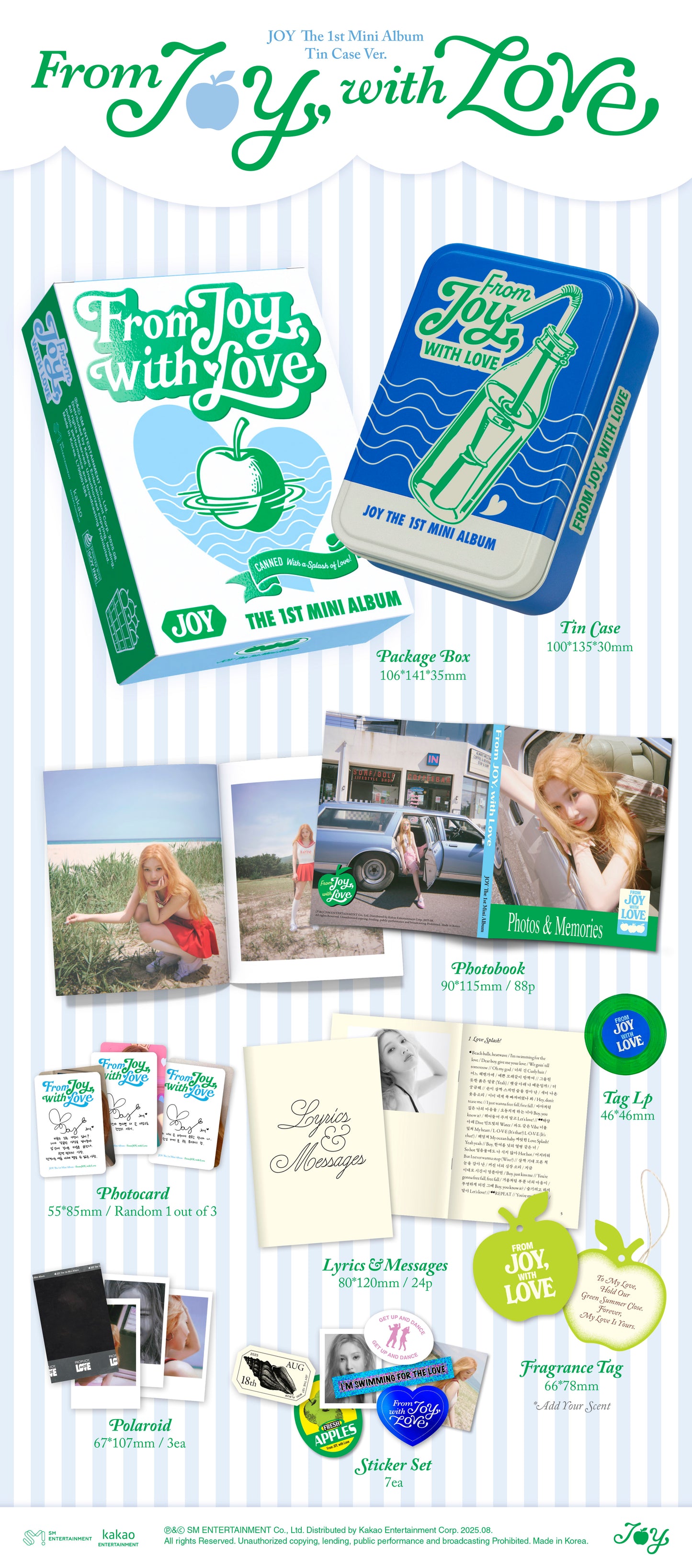 JOY The 1st Mini Album – From JOY, with Love (Tin Case Ver.) (Smart Album)