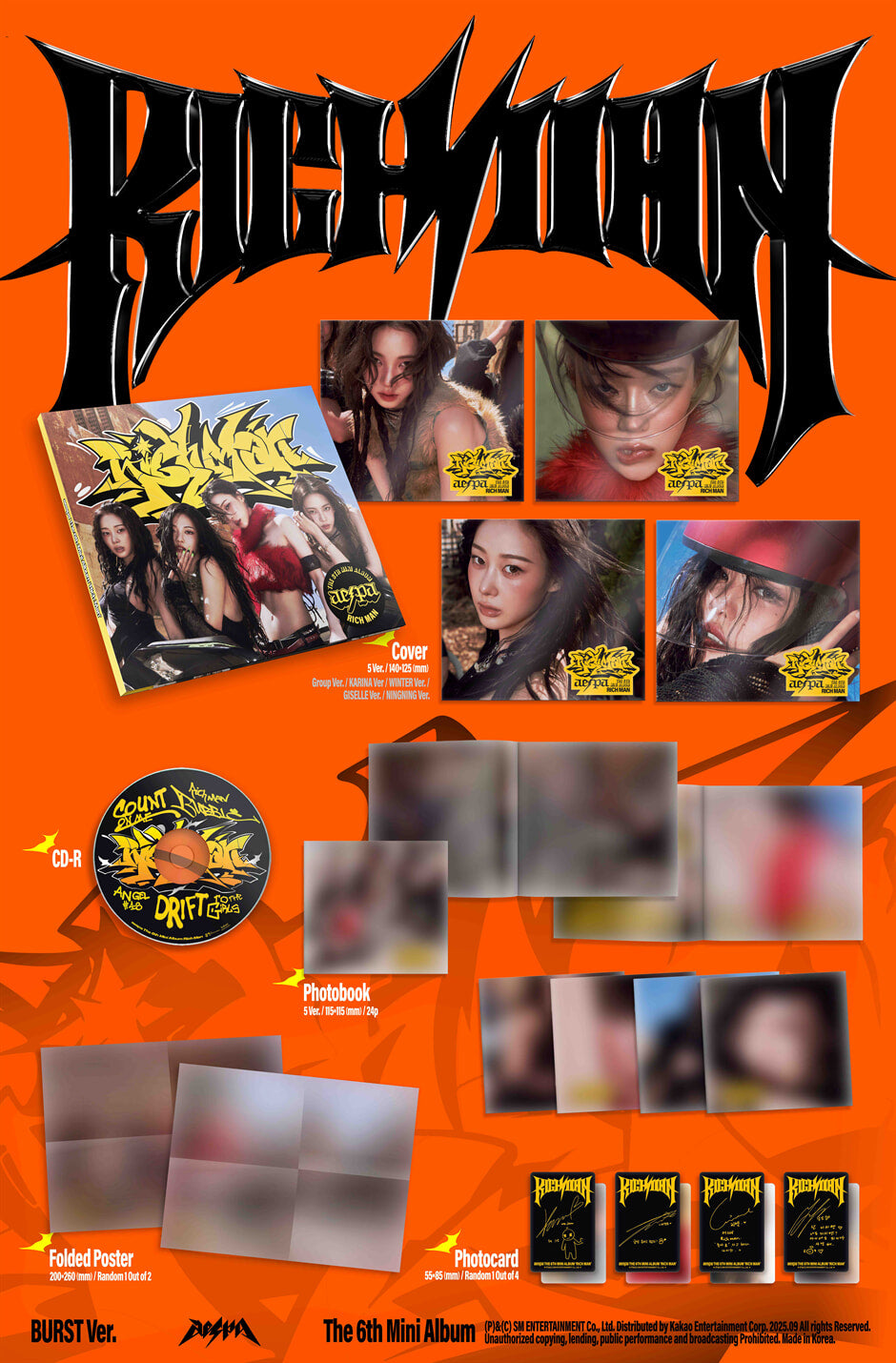 aespa The 6th Mini Album – Rich Man (BURST Ver.) (Random)