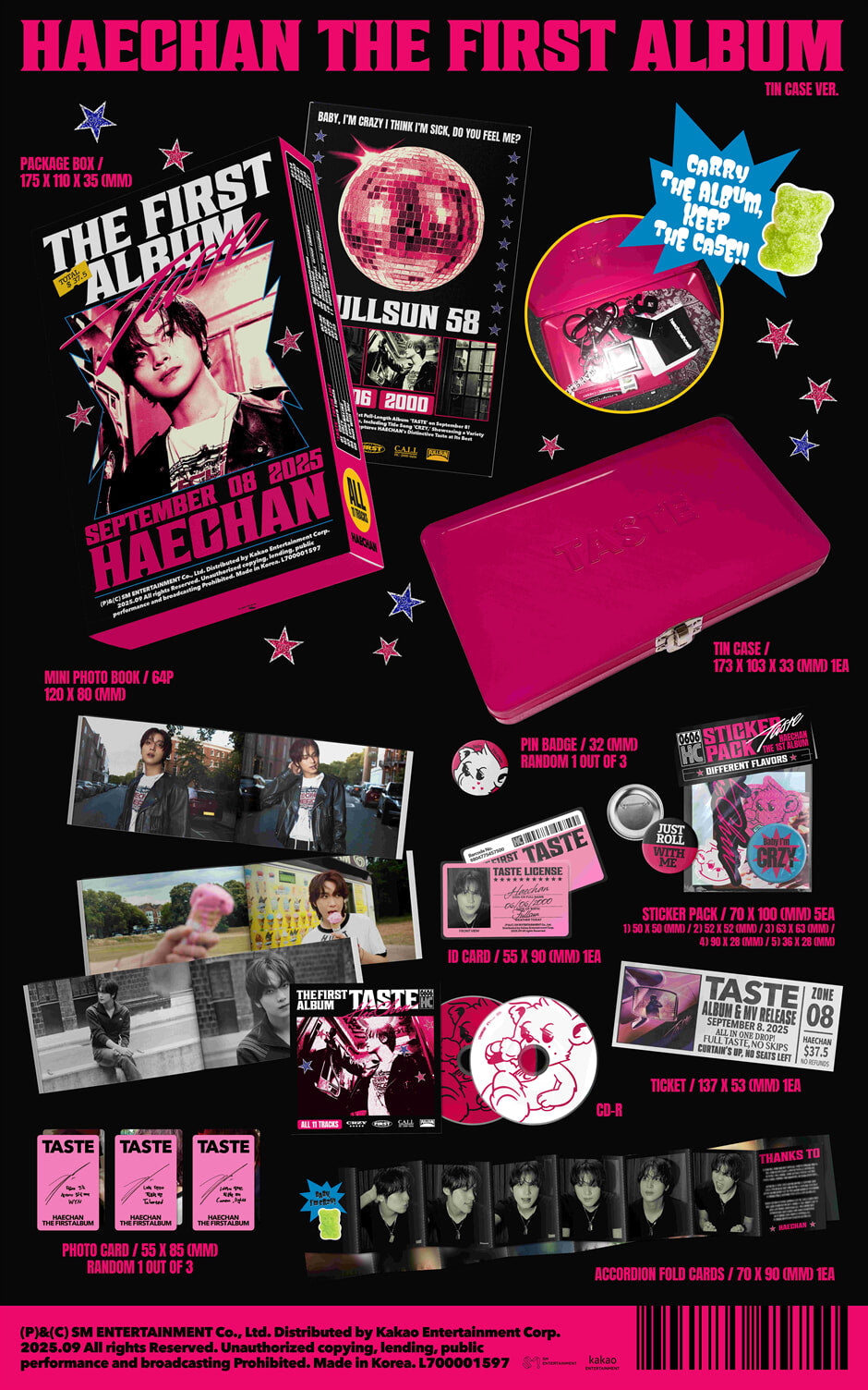 HAECHAN 1ST ALBUM – TASTE (Tin Case Ver.)