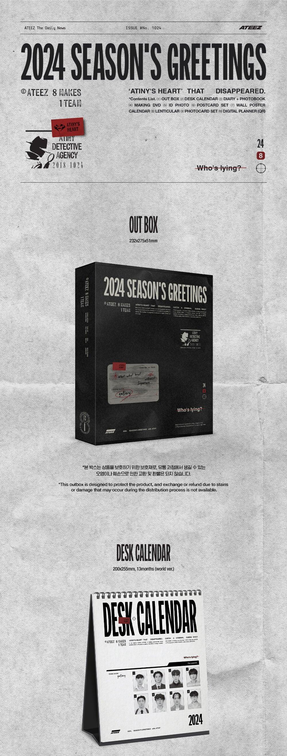 ATEEZ – 2024 SEASON’S GREETING - KKANG