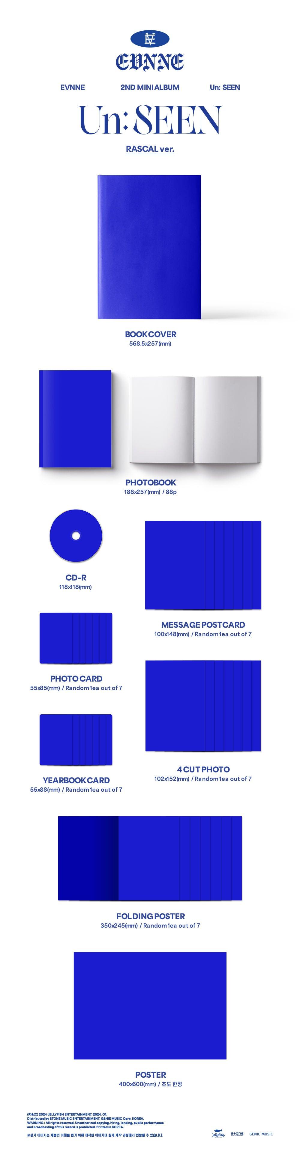 EVNNE 2nd Mini Album – Un: SEEN (Random) - KKANG