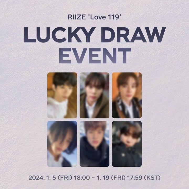 RIIZE 'LOVE 119' SMTOWN&STORE LUCKYDRAW - KKANG