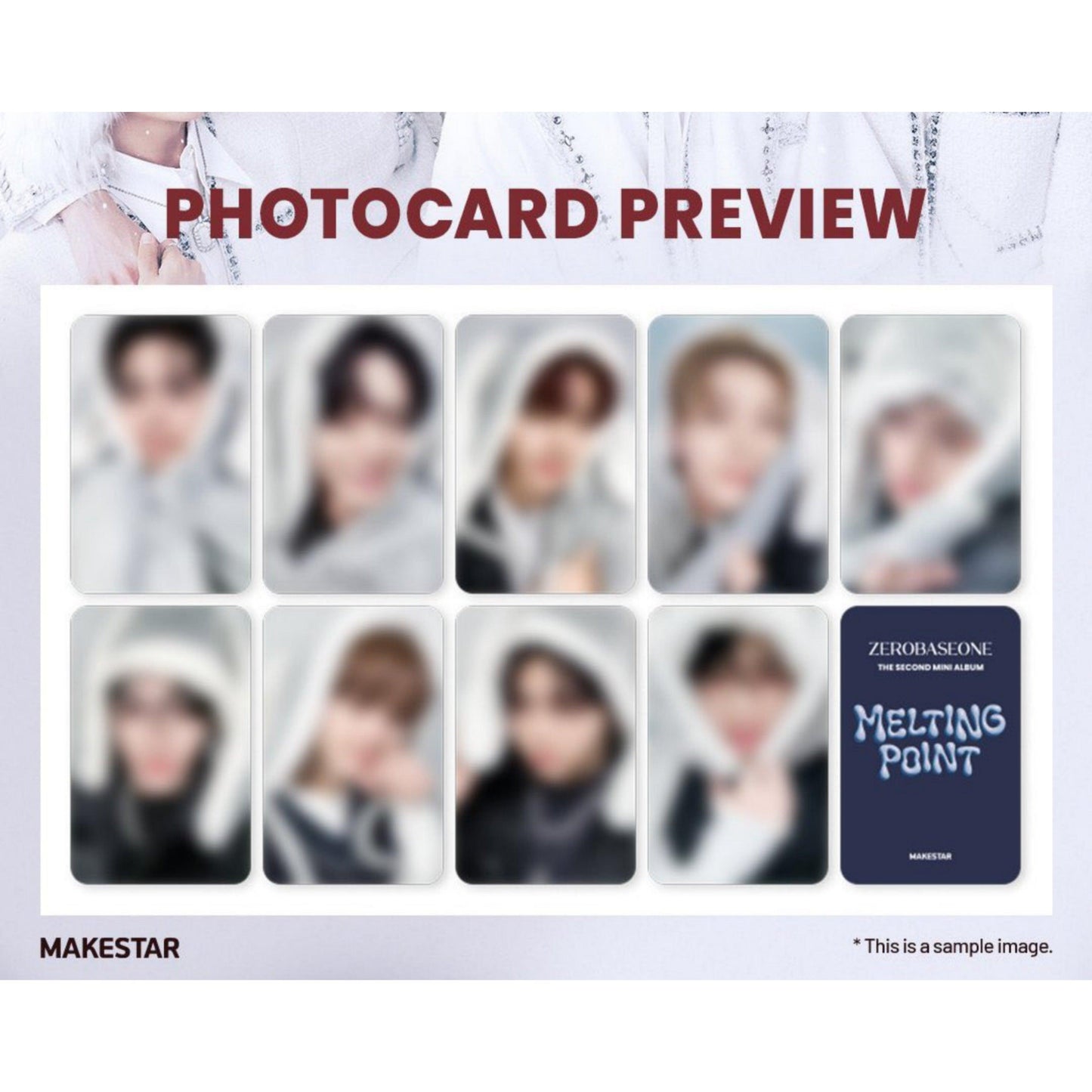 Zerobaseone Melting Point Makestar Digipack Benefit Photocard - KKANG