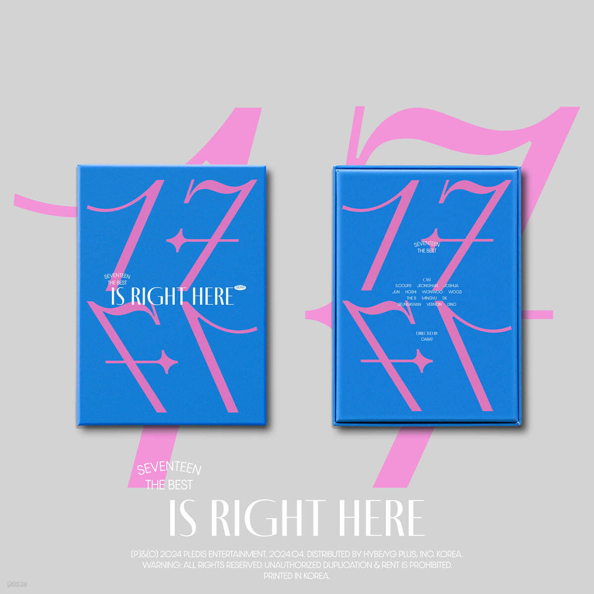 SEVENTEEN BEST ALBUM – 17 IS RIGHT HERE (DEAR Ver.) (Random) + Yes24 Gift