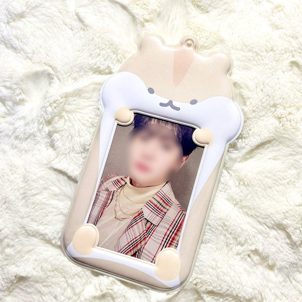 Beige Hamster Photocard Holder - KKANG