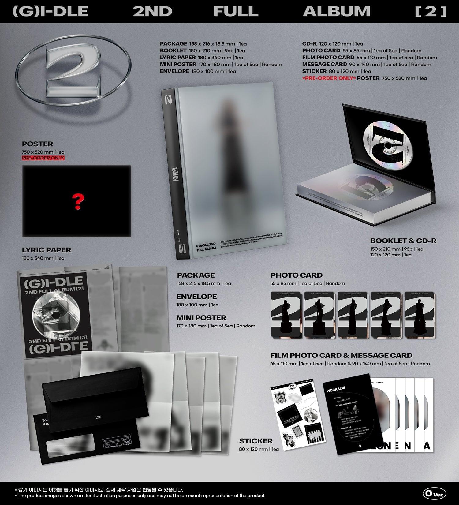 (G)I-DLE 2nd Full Album – 2 (Random) + Fanplee Benefit - KKANG
