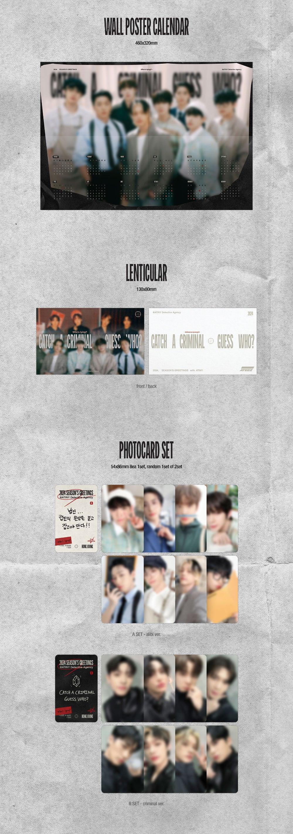 ATEEZ – 2024 SEASON’S GREETING - KKANG