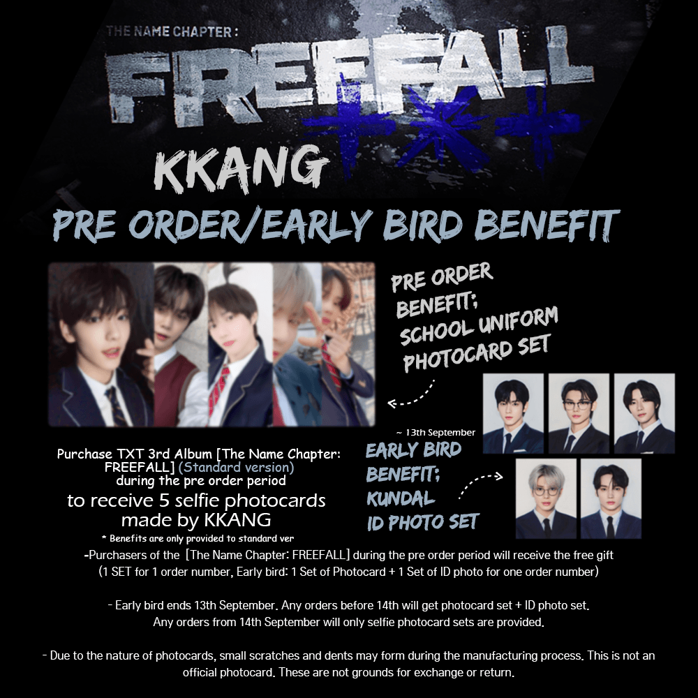 TXT - THE NAME CHAPTER : FREEFALL (Random) + Weverse Benefit - KKANG