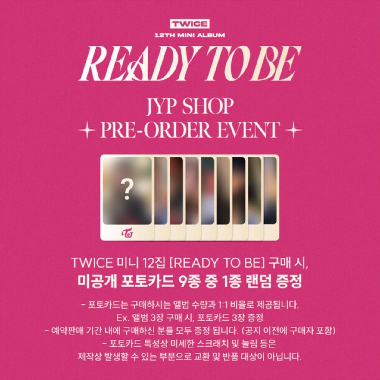 TWICE - READY TO BE (SITE BENEFIT PHOTOCARD) - KKANG