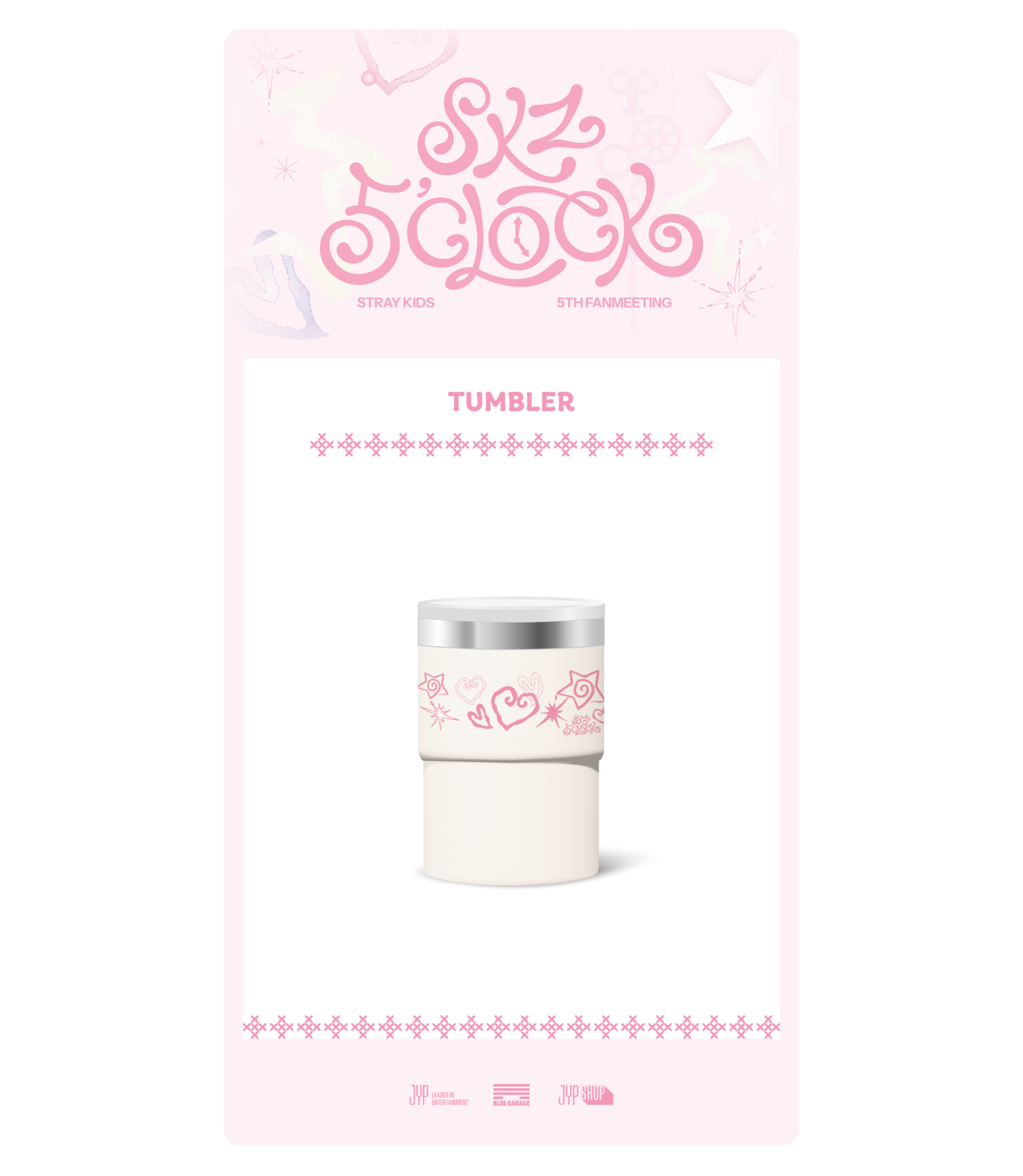 Stray Kids TUMBLER - SKZ 5'CLOCK