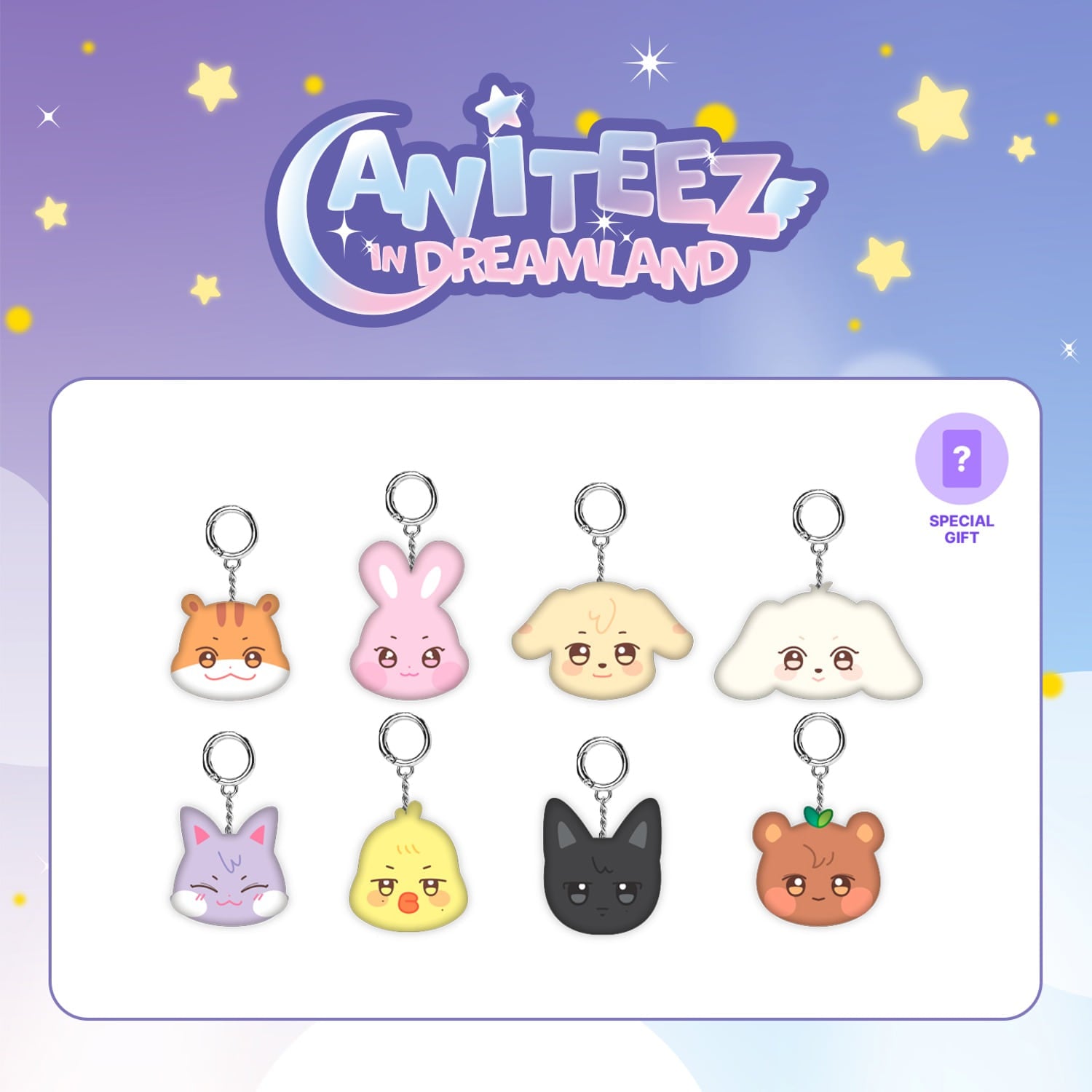 [ANITEEZ IN DREAMLAND] MINI FACE KEYRING