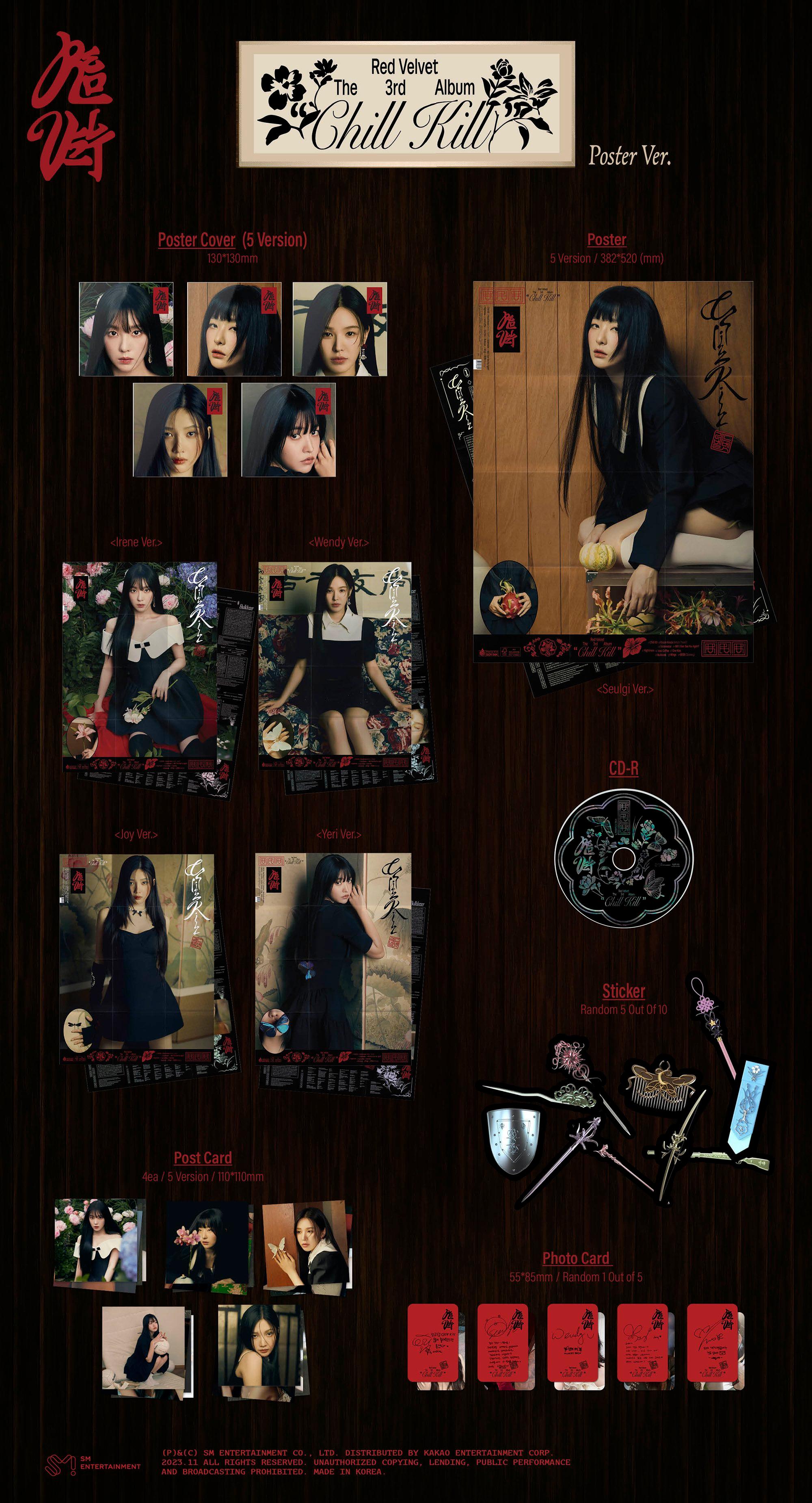 Red Velvet Album Vol. 3 – Chill Kill (Poster Ver.) (Random) - KKANG