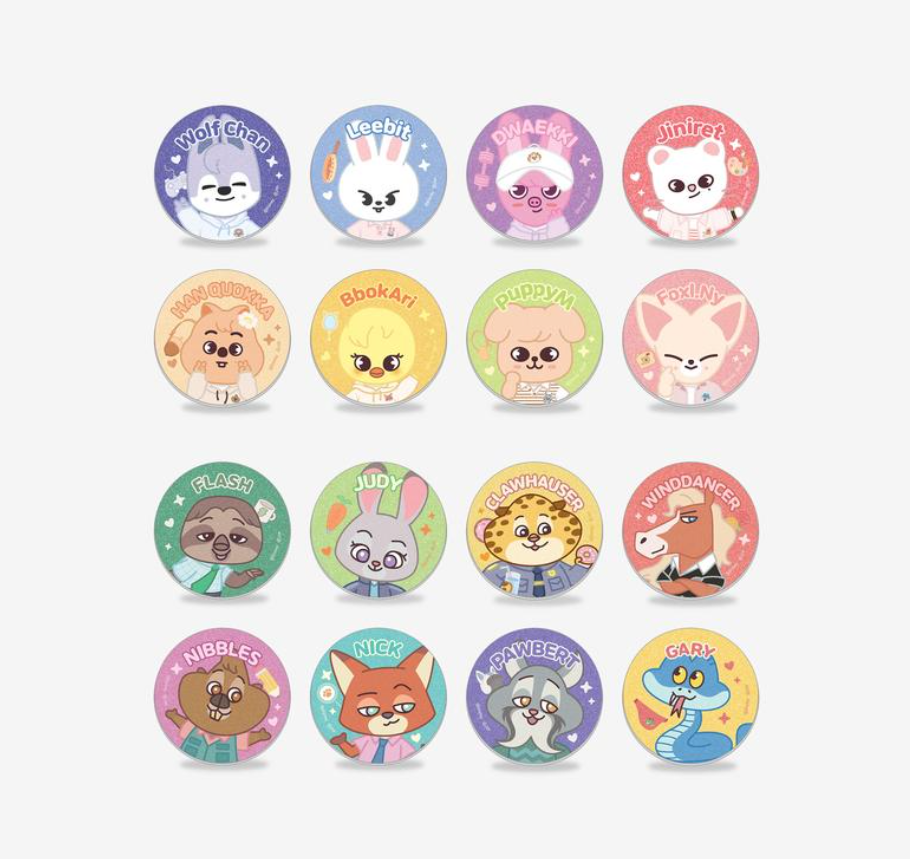 SECRET GLITTER CAN BADGE - ZOOTOPIA2 | SKZOO