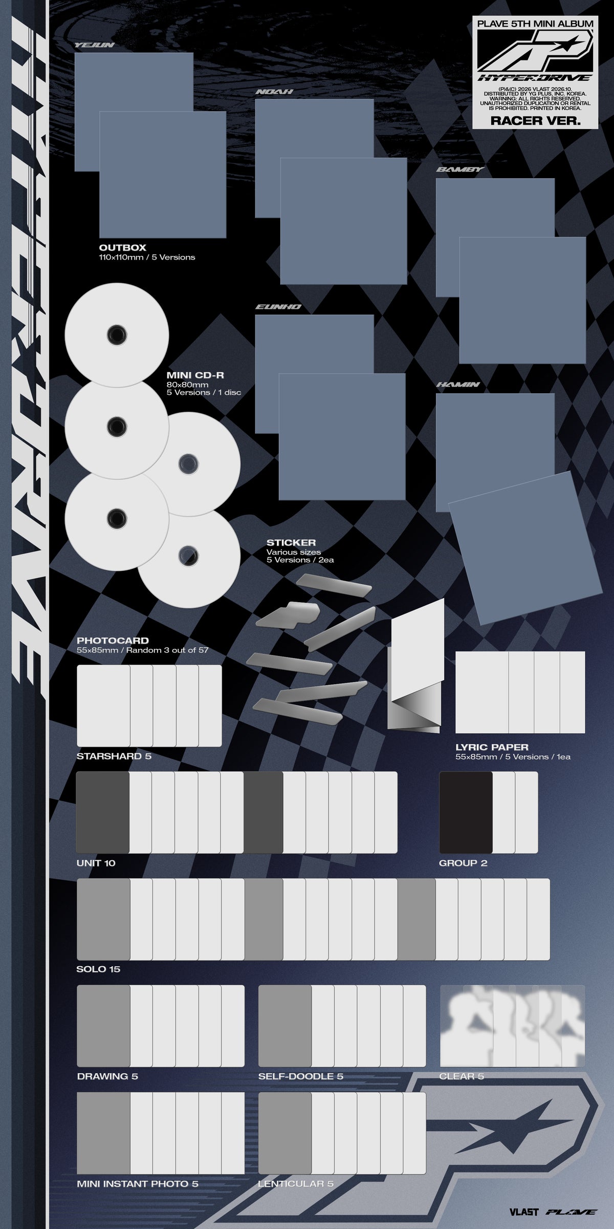 PLAVE – 5th Mini Album ‘HYPERDRIVE’ (Racer Ver.) (Random)