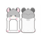 Grey Hamster Photocard Holder