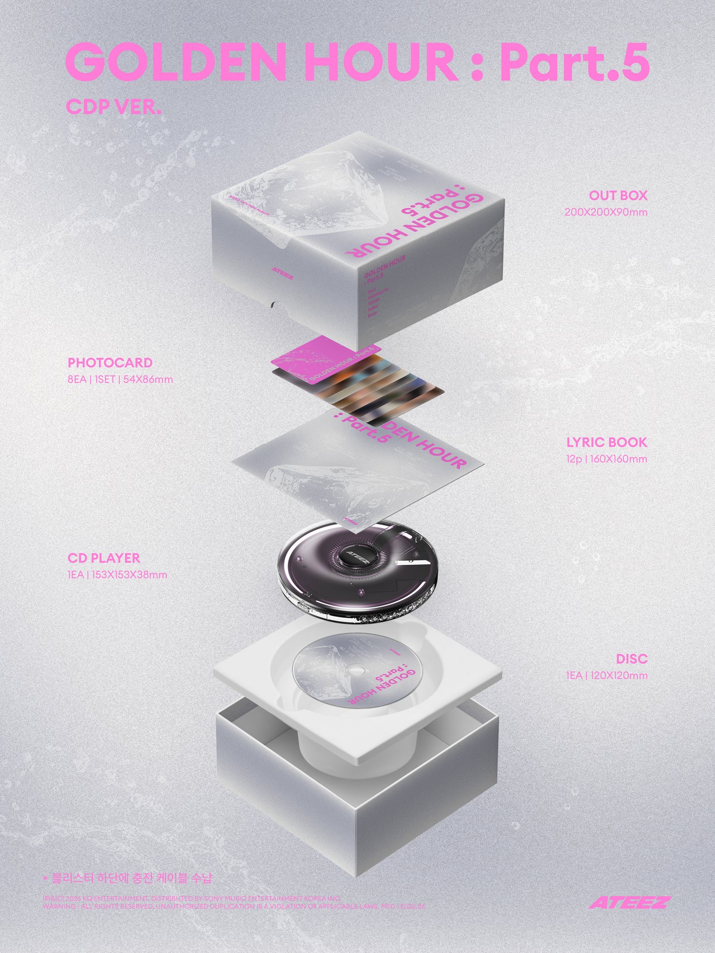 ATEEZ – 14TH MINI ALBUM [GOLDEN HOUR : Part.5] (CDP VER.)
