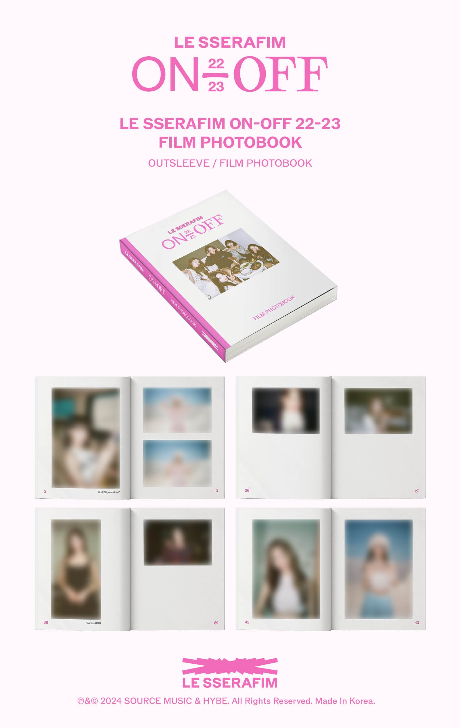 LE SSERAFIM – [ON-OFF 22-23] FILM PHOTOBOOK