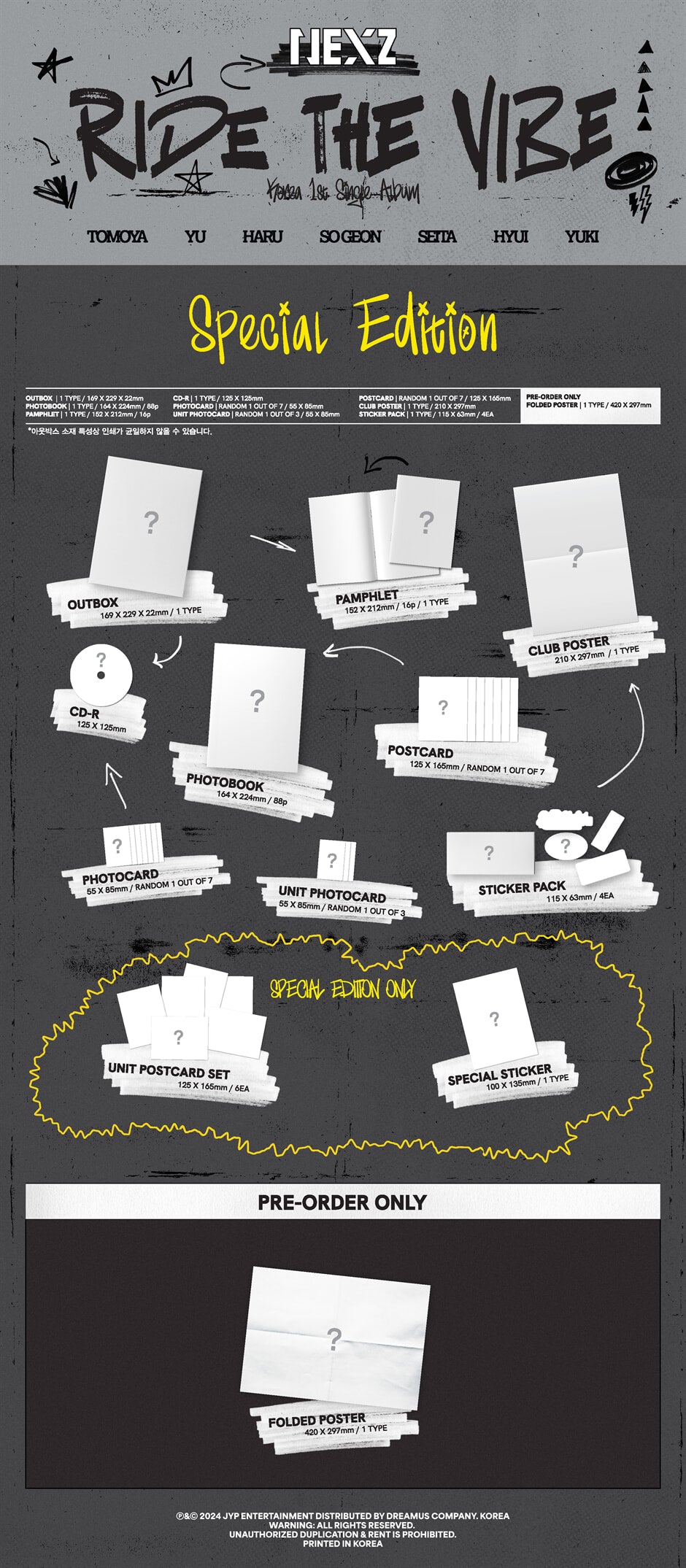 NEXZ Korea 1st Single Album 'Ride the Vibe' (SPECIAL EDITION)