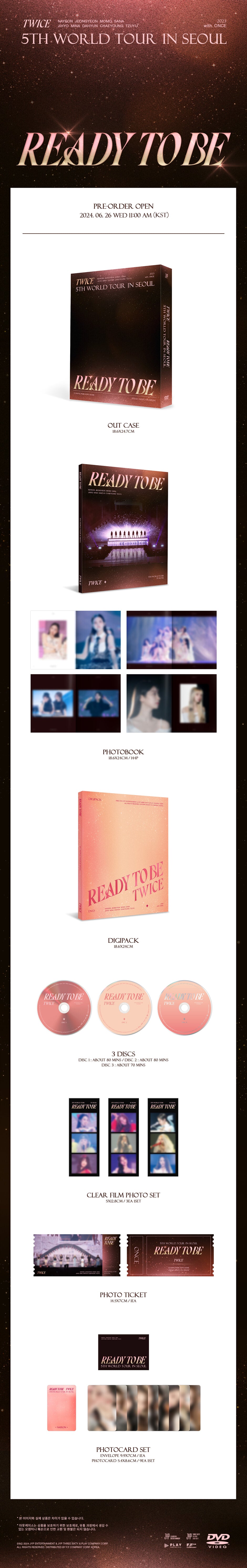 Twice – 5TH WORLD TOUR [READY TO BE] IN SEOUL DVD (3 DISC)