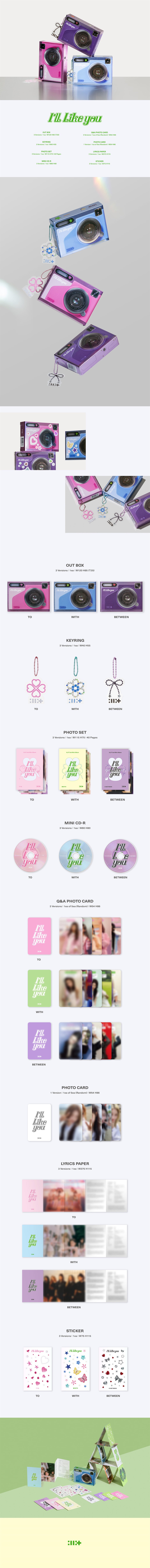 ILLIT 2nd Mini Album – I’LL LIKE YOU (GLLIT Ver.) (Random) + Weverse Gift