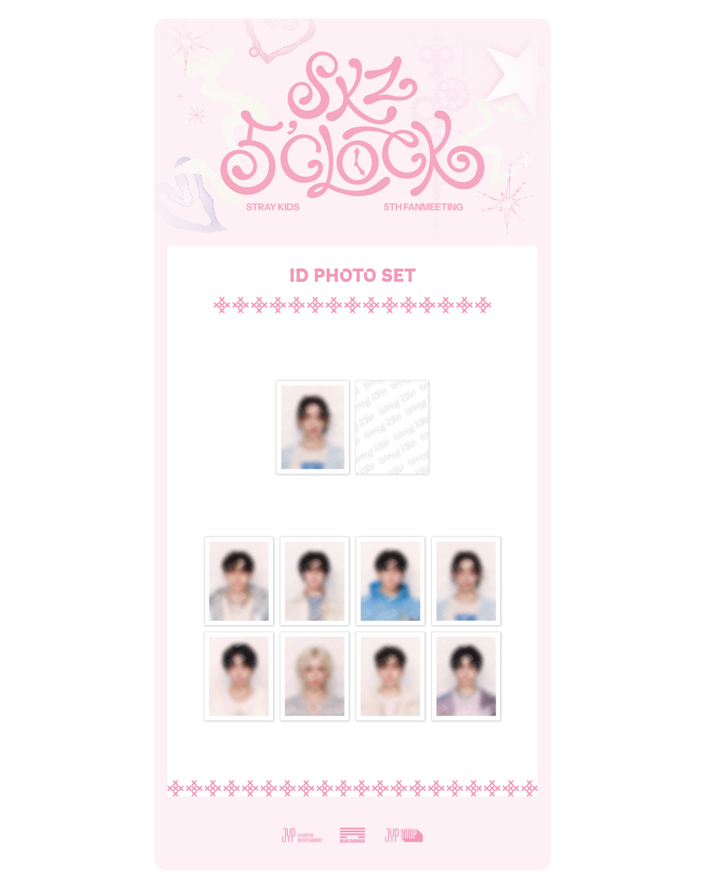 Stray Kids ID PHOTO SET - SKZ 5'CLOCK
