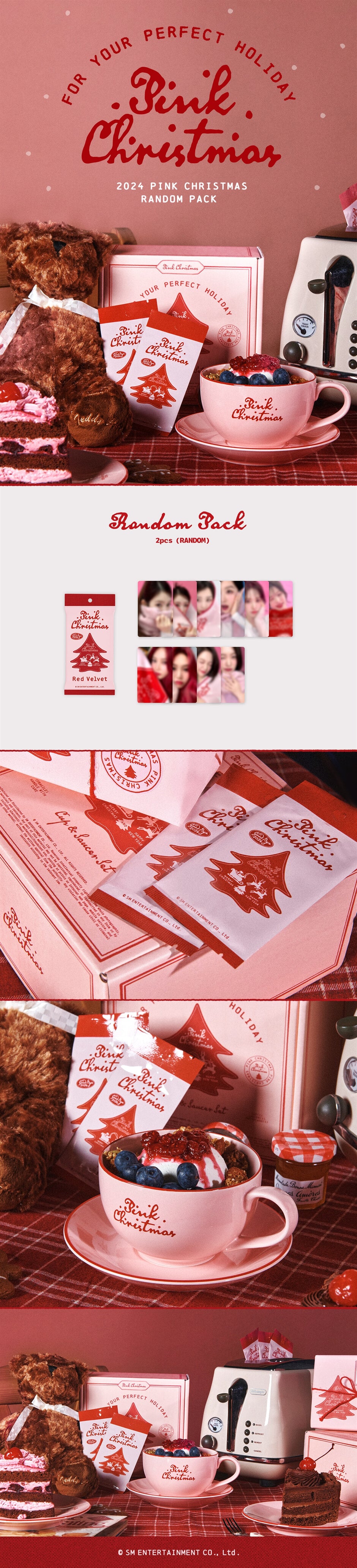 2024 PINK CHRISTMAS PHOTO CARD - Red Velvet