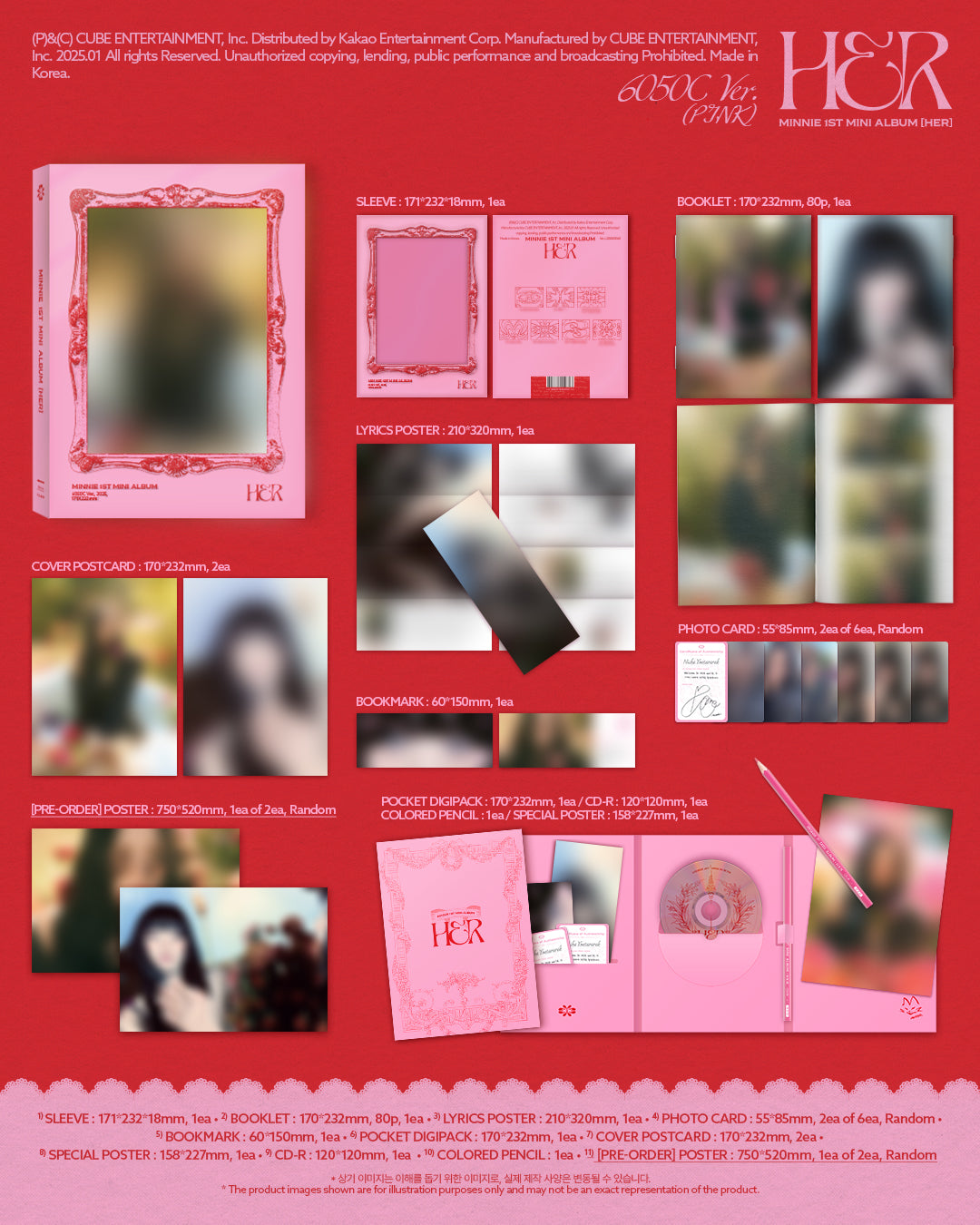 MINNIE 1ST MINI ALBUM – HER (Random)