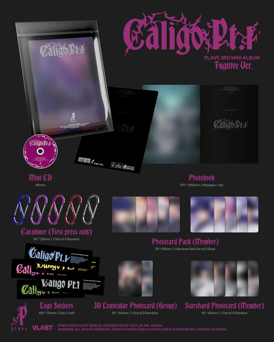 PLAVE 3rd Mini Album – Caligo Pt.1 (Fugitive Ver.)