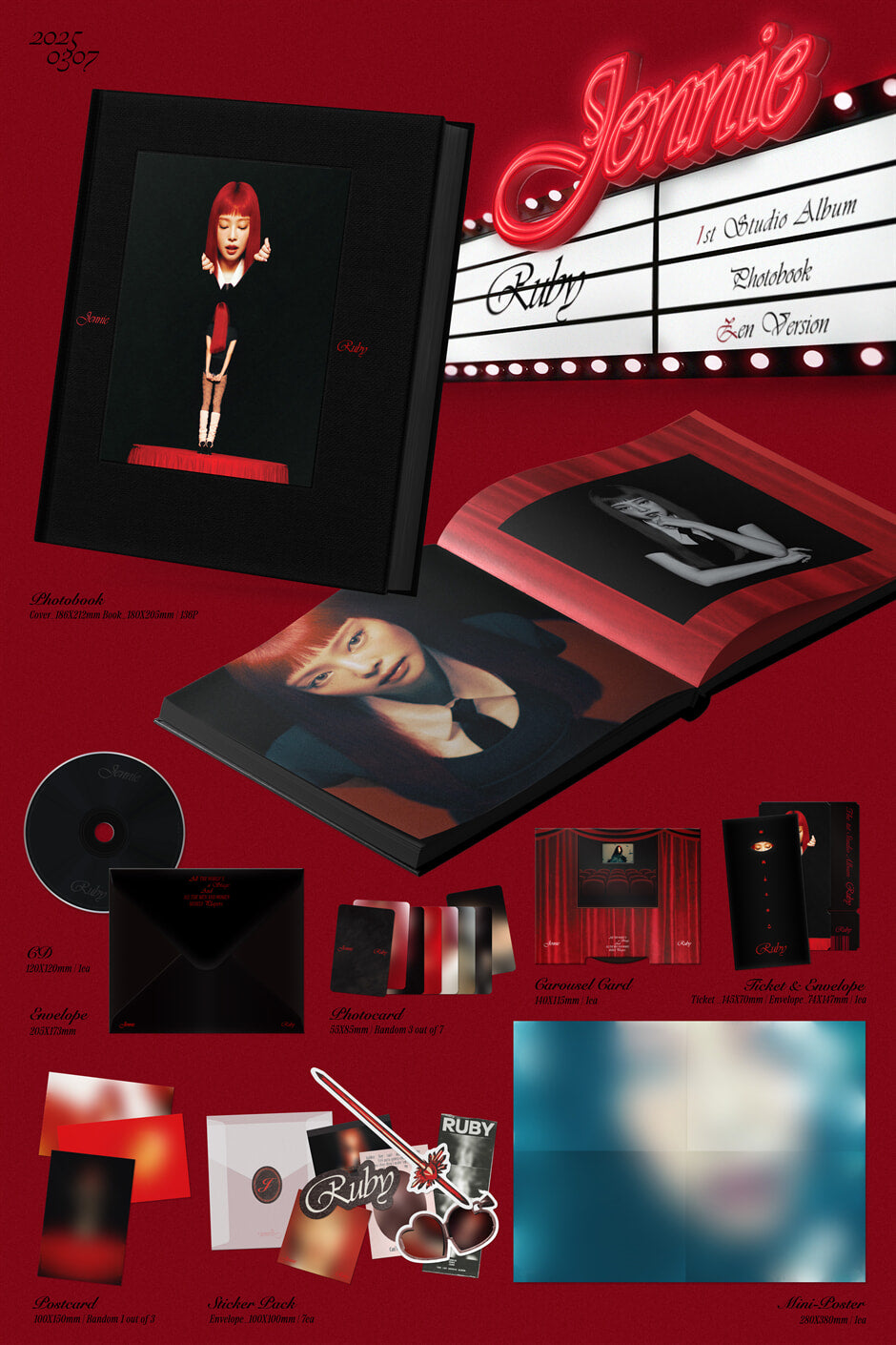 JENNIE The 1st Studio Album – Ruby (Photobook) + Apple Music Gift