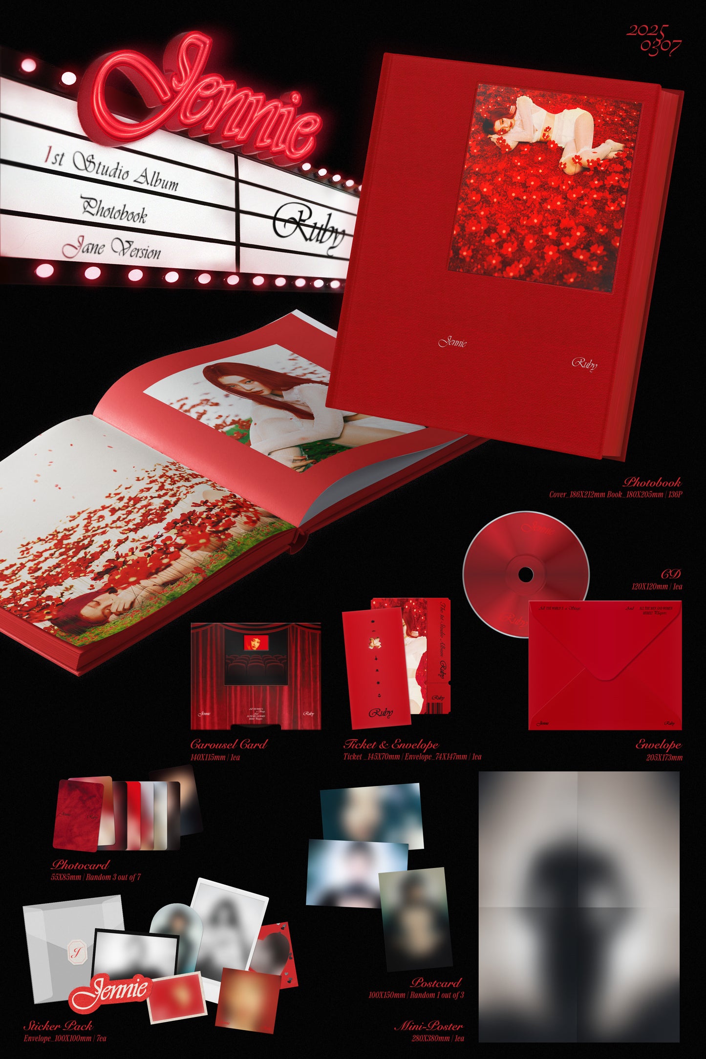 JENNIE The 1st Studio Album – Ruby (Photobook) + Apple Music Gift