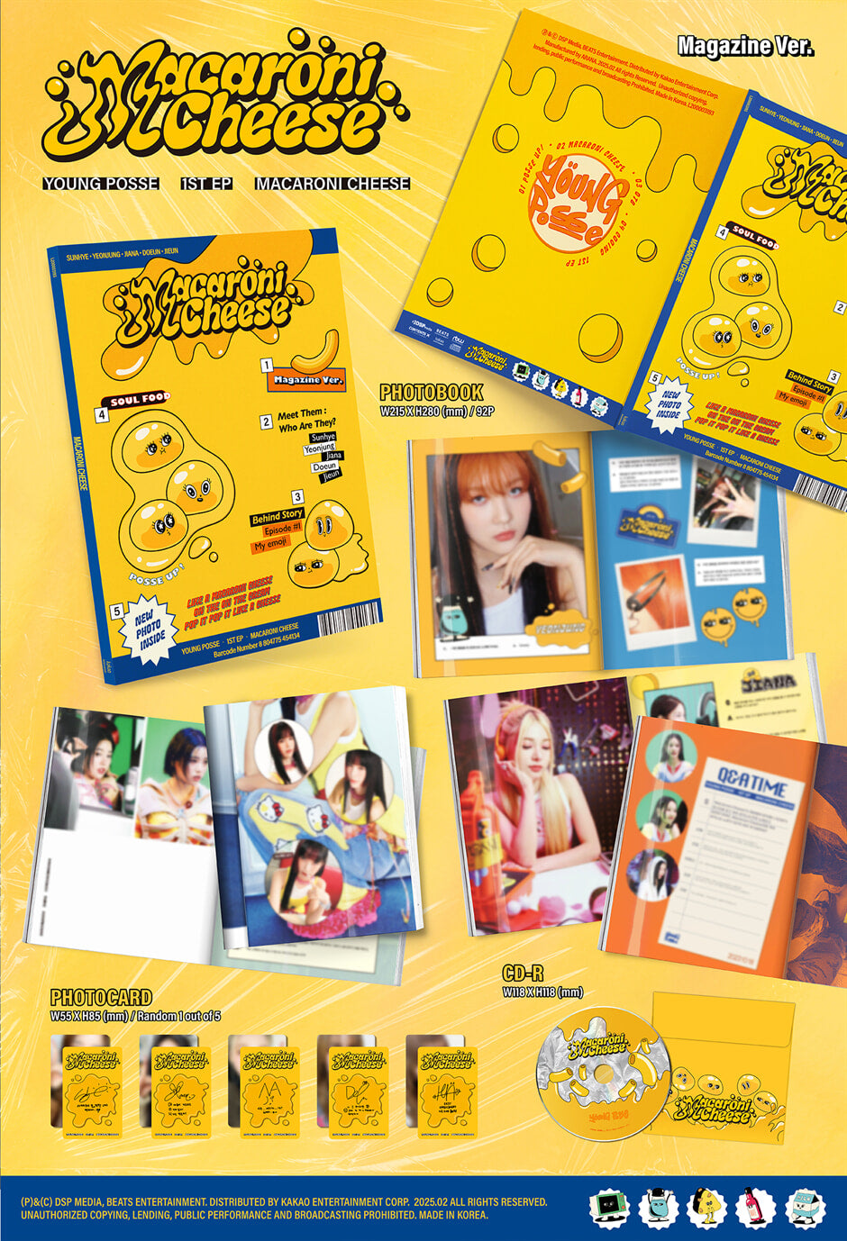 YOUNG POSSE 1st EP – MACARONI CHEESE (Magazine Ver.)