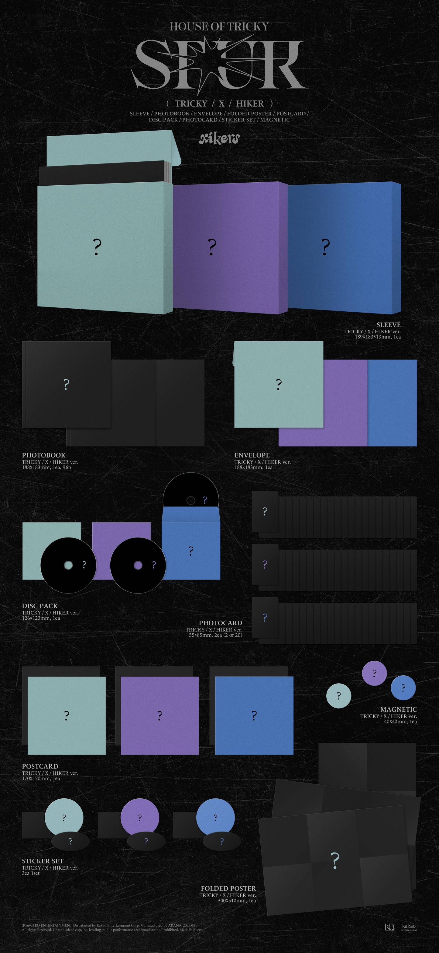xikers 5TH MINI ALBUM – HOUSE OF TRICKY : SPUR (Random)