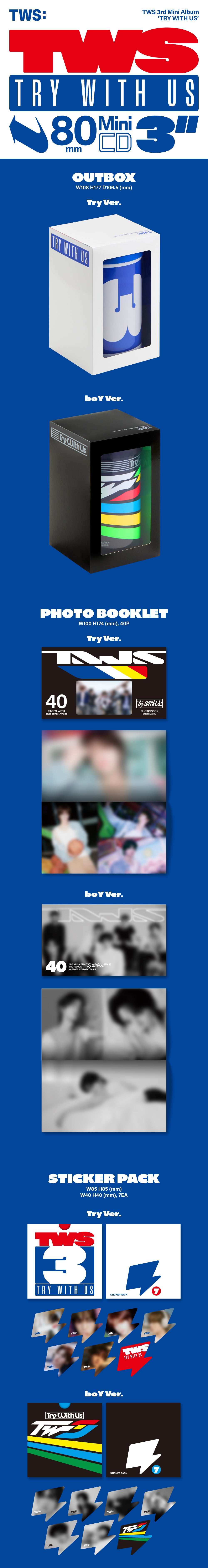 TWS 3rd Mini Album – TRY WITH US (Random) + Weverse Gift